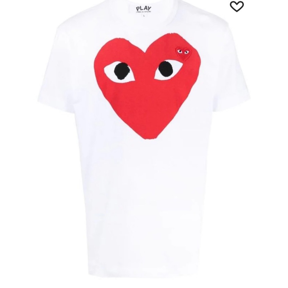 COPY - Comme des Garçons Play Logo Printed Crewneck T-Shirt